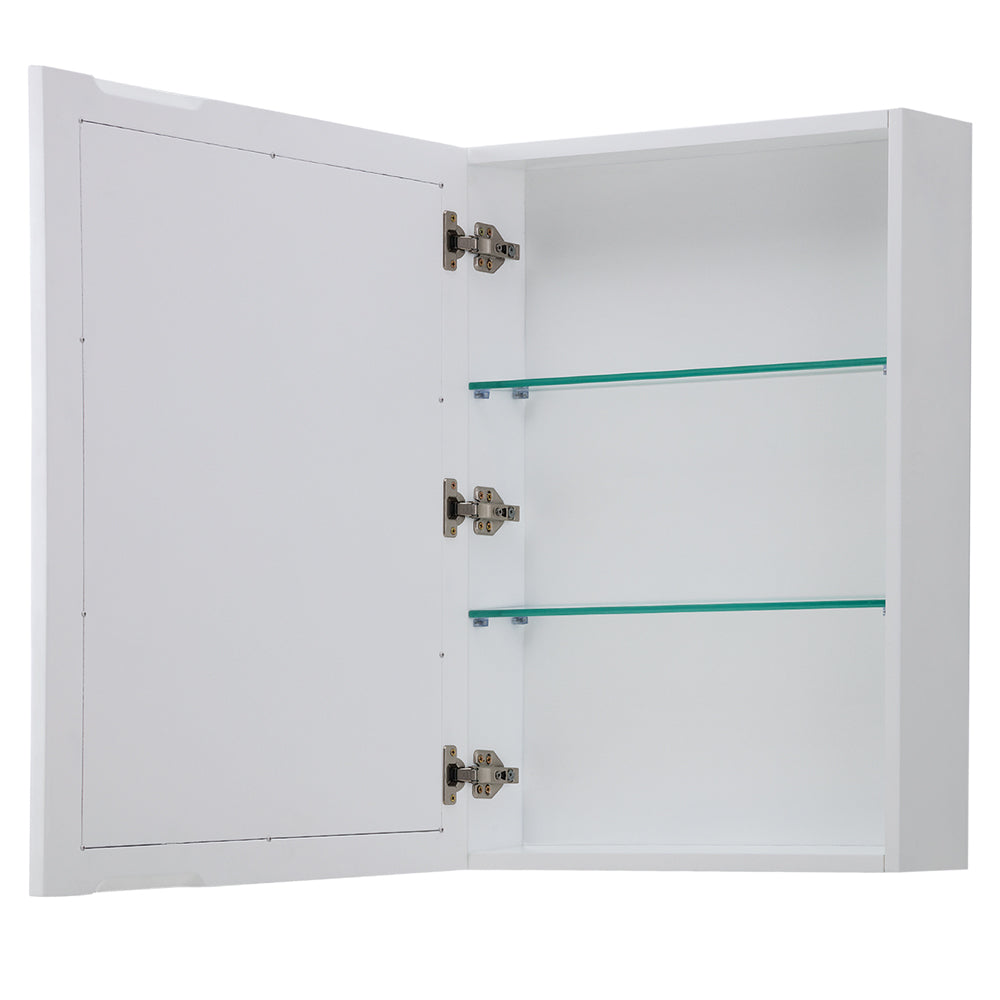 Daria 36" Single Vanity in White, No Top, No Sink, Medicine Cabinet
