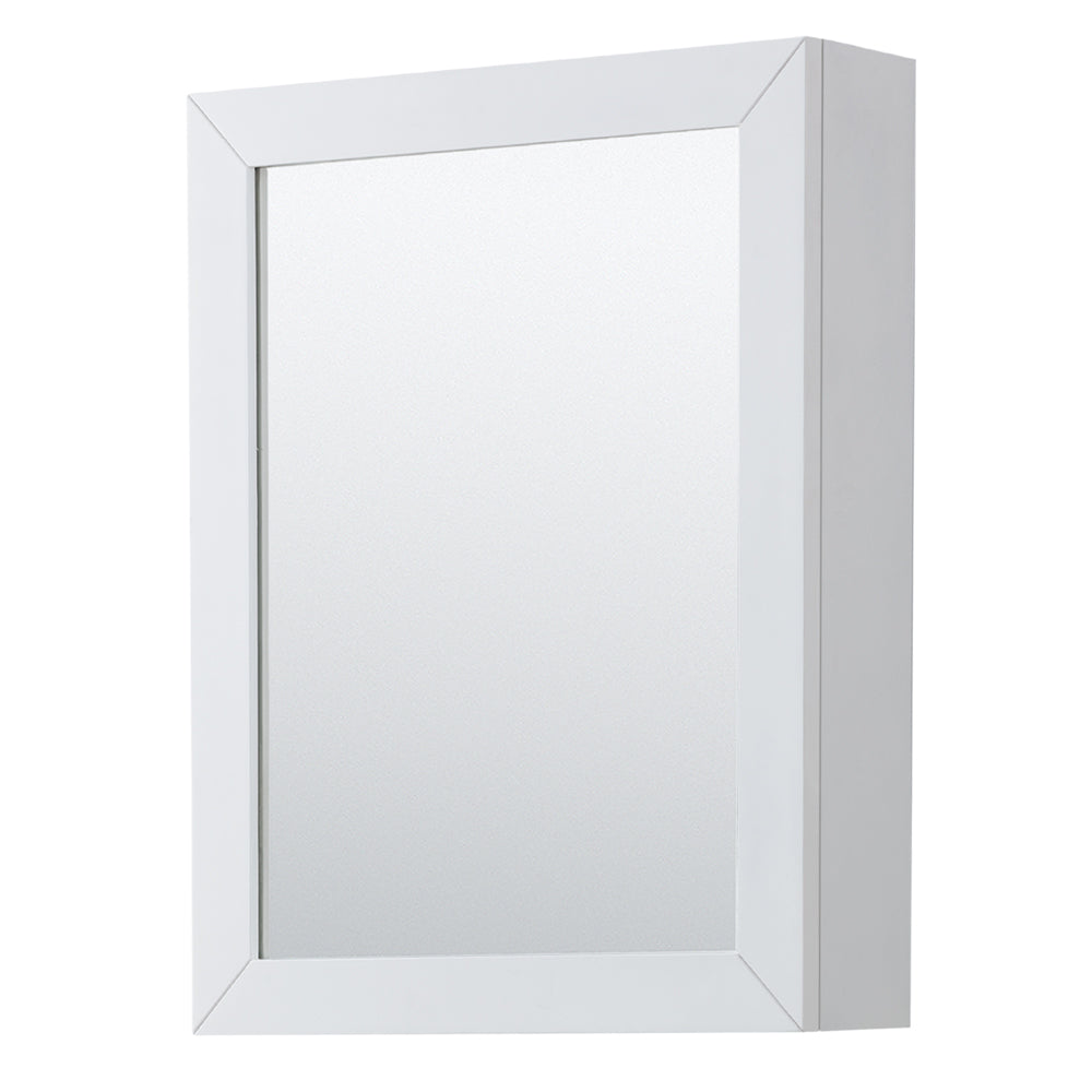 Daria 30" Single Vanity in White, Top, Square Sink, Medicine Cabinet