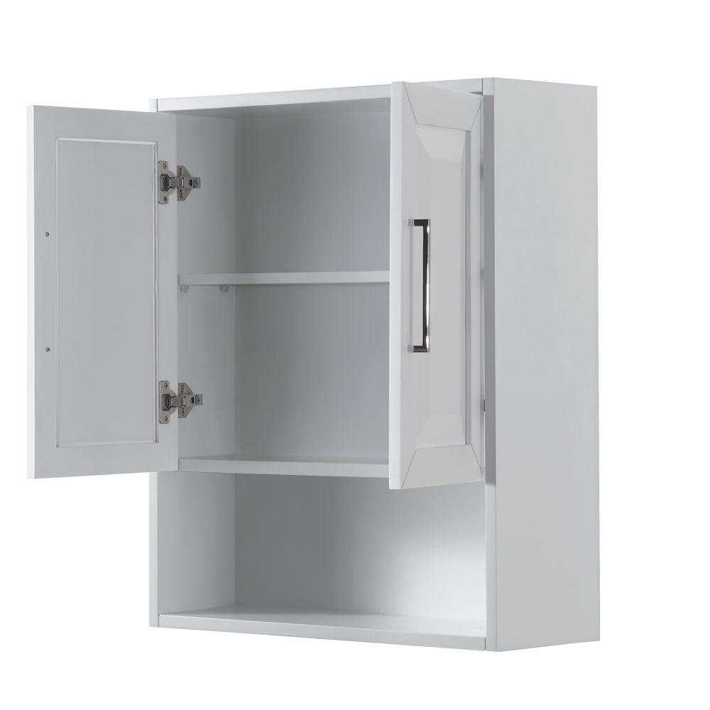Daria Wall-Mounted Storage Cabinet in White