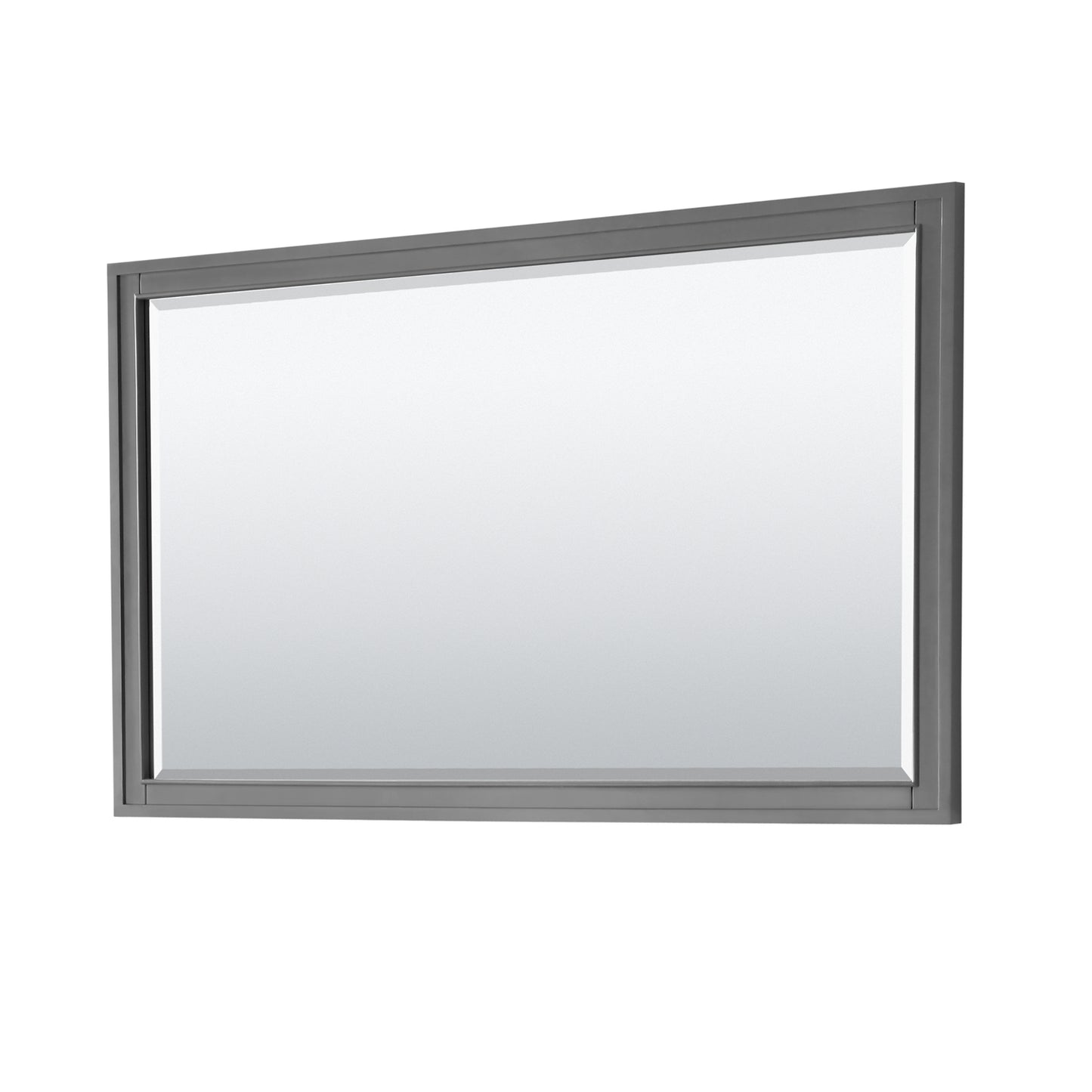 Margate 60" Double Vanity in Dark Gray, Top, Oval Sinks, 56" Mirror