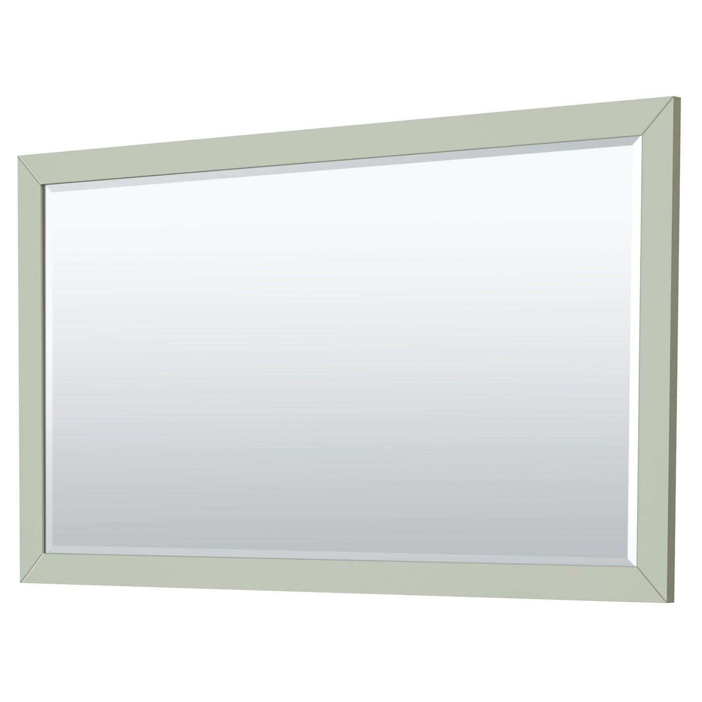 Strada 66" Green Double Vanity, Marble Top, Sinks, Black Trim, 58" Mirror
