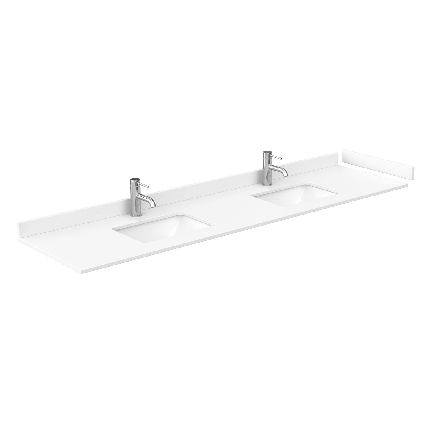 Beckett 84" Double Vanity in Dark Blue, White Cultured Marble Top, Sinks