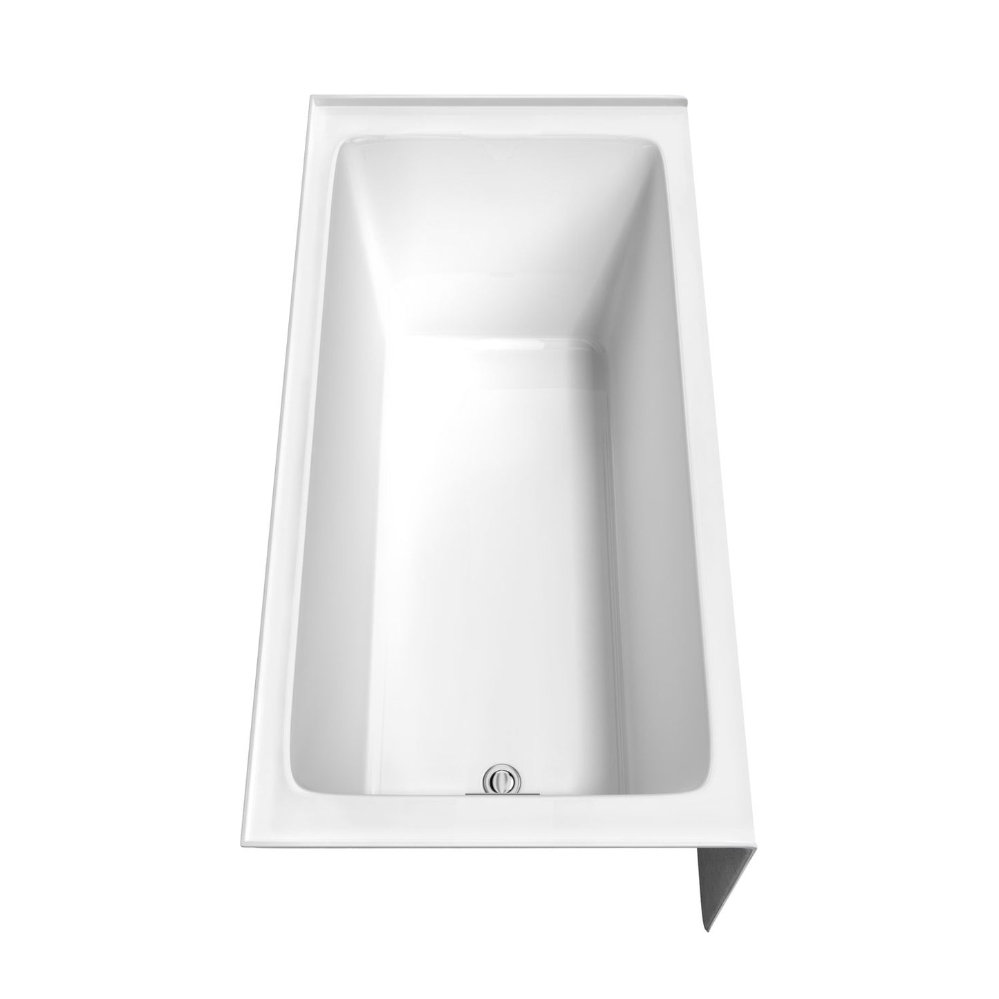 Grayley 60 x 30" Alcove Bathtub in White, Left-Hand Drain, Trim in Chrome