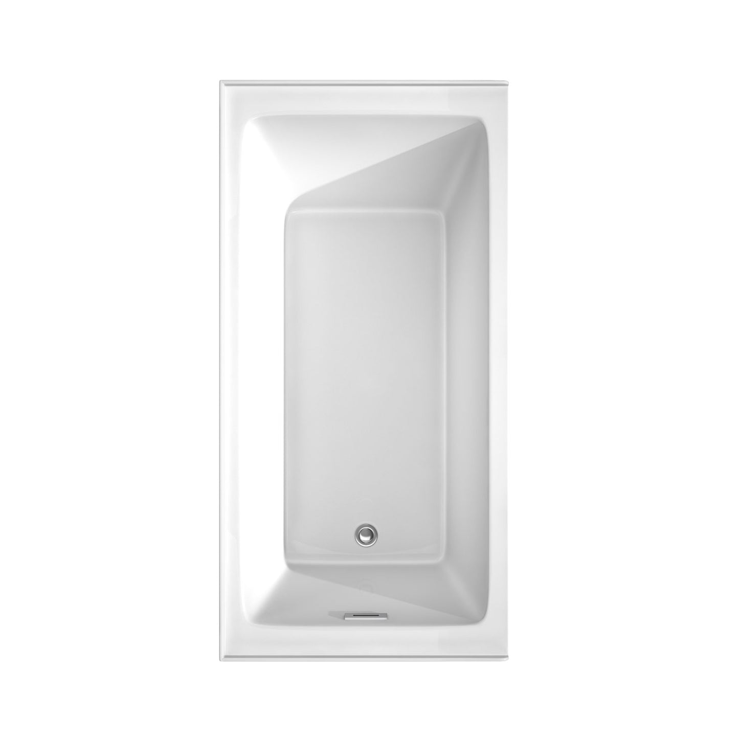 Grayley 60 x 30" Alcove Bathtub in White, Left-Hand Drain, Trim in Chrome