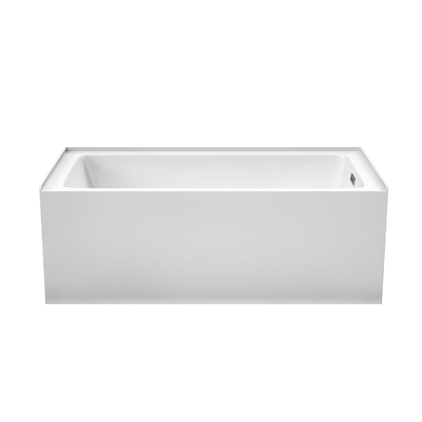 Grayley 60 x 30" Alcove Bathtub in White, Right-Hand Drain, Trim in Chrome