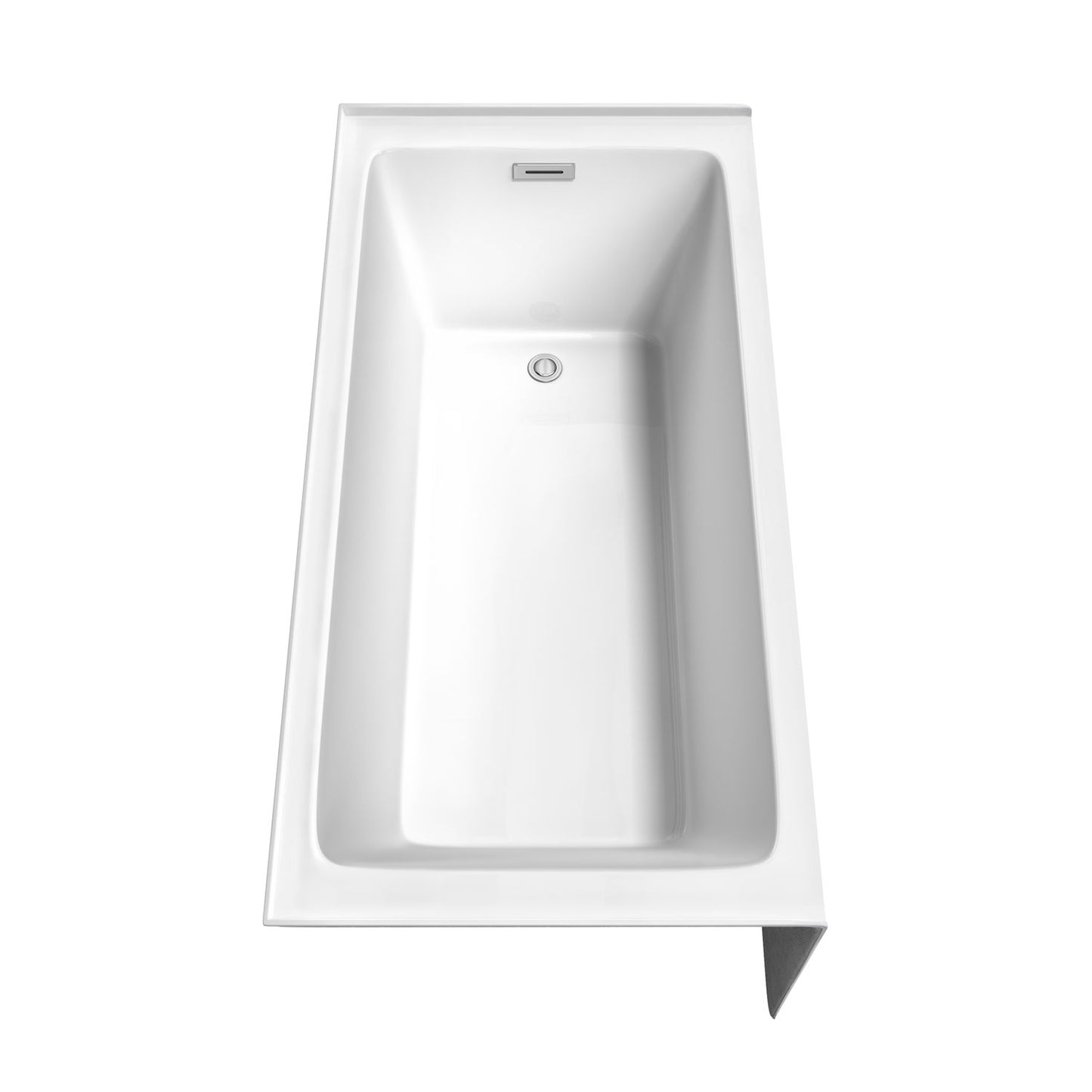 Grayley 60 x 30" Alcove Bathtub in White, Right-Hand Drain, Trim in Chrome