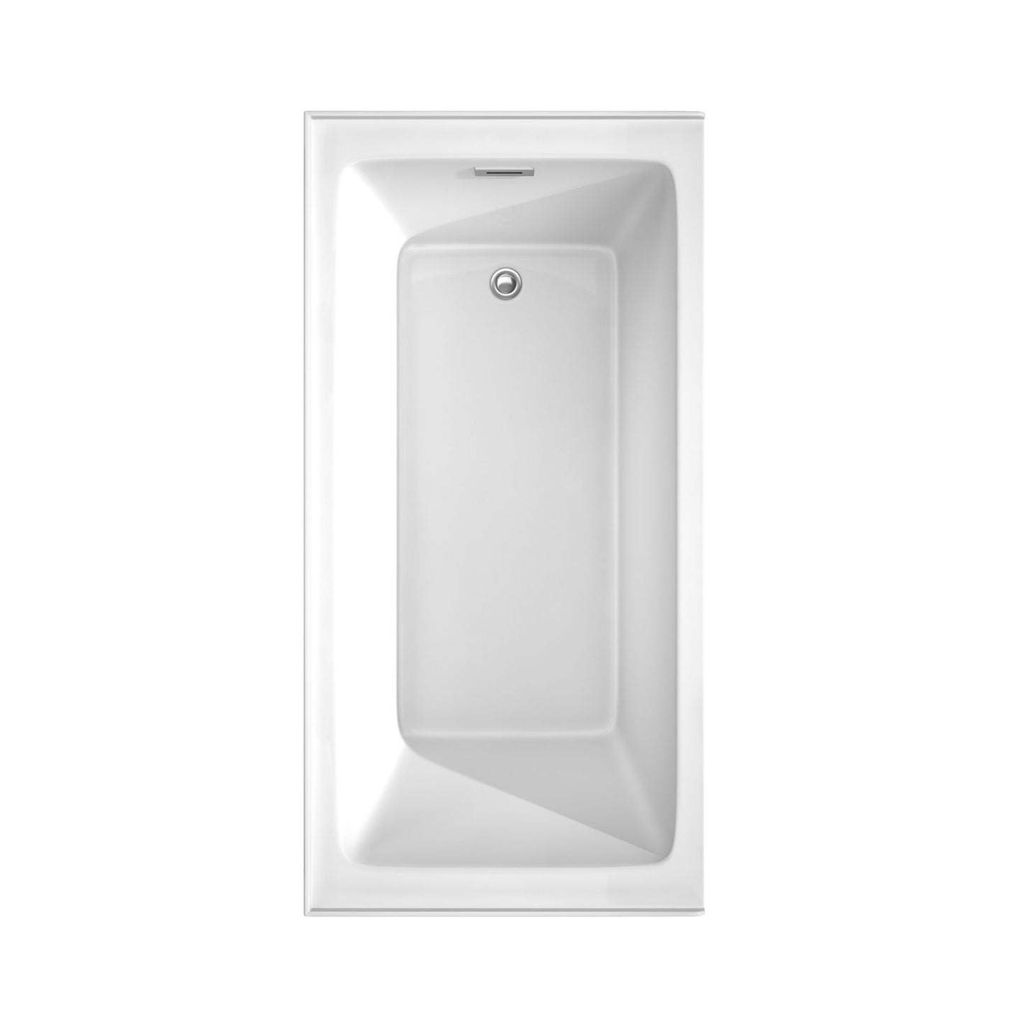 Grayley 60 x 30" Alcove Bathtub in White, Right-Hand Drain, Trim in Chrome