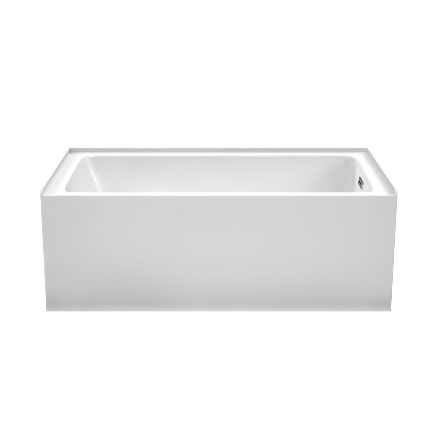 Grayley 60 x 32" Alcove Bathtub in White, Right-Hand Drain, Trim in Chrome