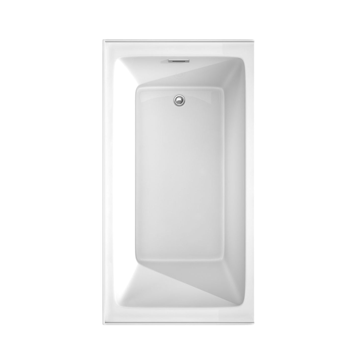 Grayley 60 x 32" Alcove Bathtub in White, Right-Hand Drain, Trim in Chrome