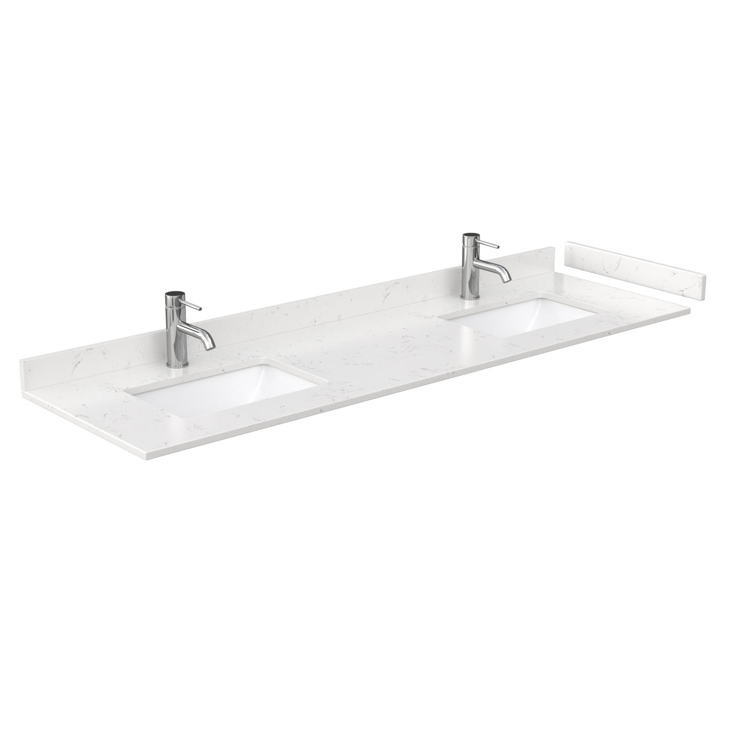 Amici 72 Inch Bathroom Vanity, Carrara Cultured Marble Countertop