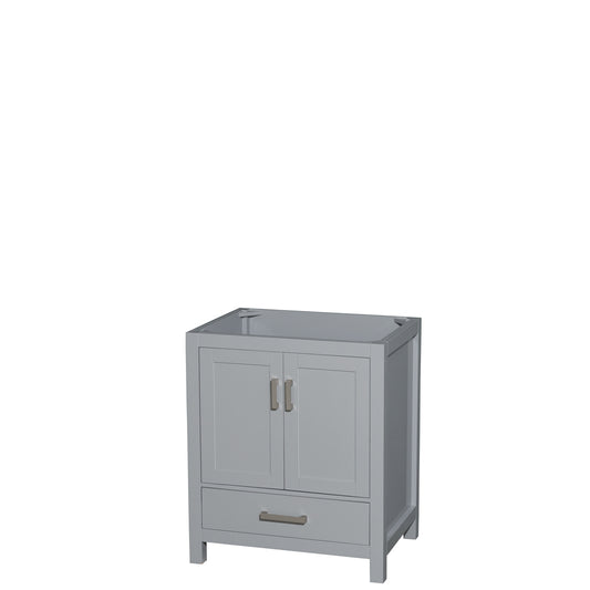 Sheffield 30" Single Vanity in Gray, No Top, No Sink, No Mirror