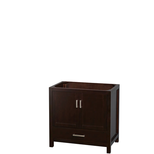 Sheffield 36" Single Vanity in Espresso, No Top, No Sink, No Mirror