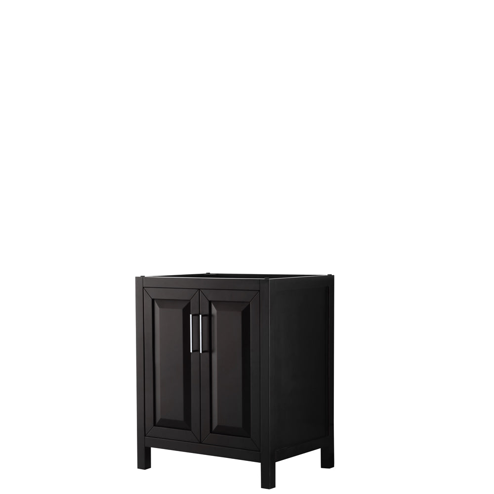 Daria 30 inch Single Bathroom Vanity in Dark Espresso, No Countertop, No Sink, and No Mirror