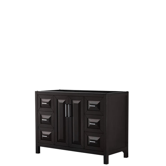 Daria 48 inch Single Bathroom Vanity in Dark Espresso, No Countertop, No Sink, and No Mirror