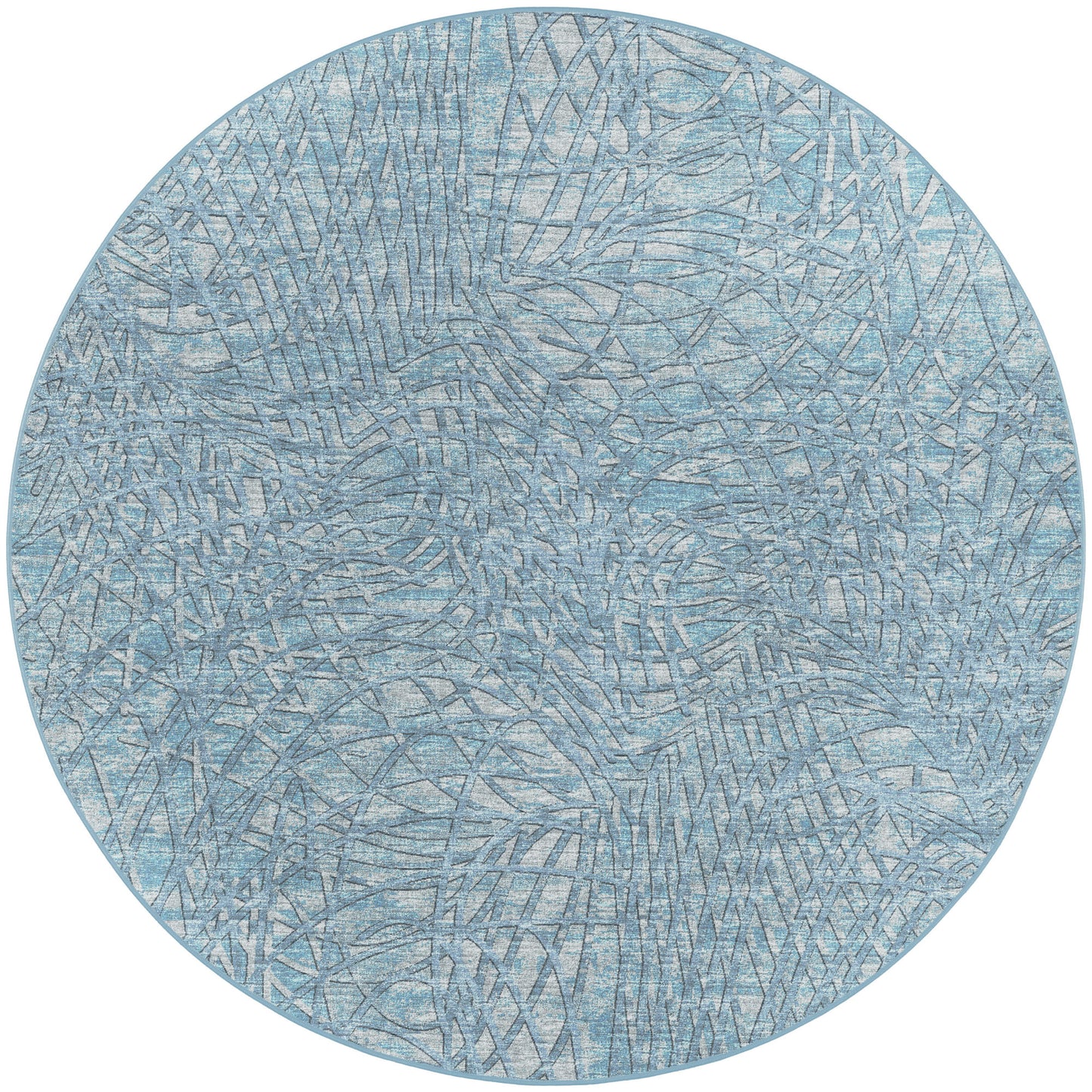 Winslow WL2 Indigo 8' x 8' Round Rug