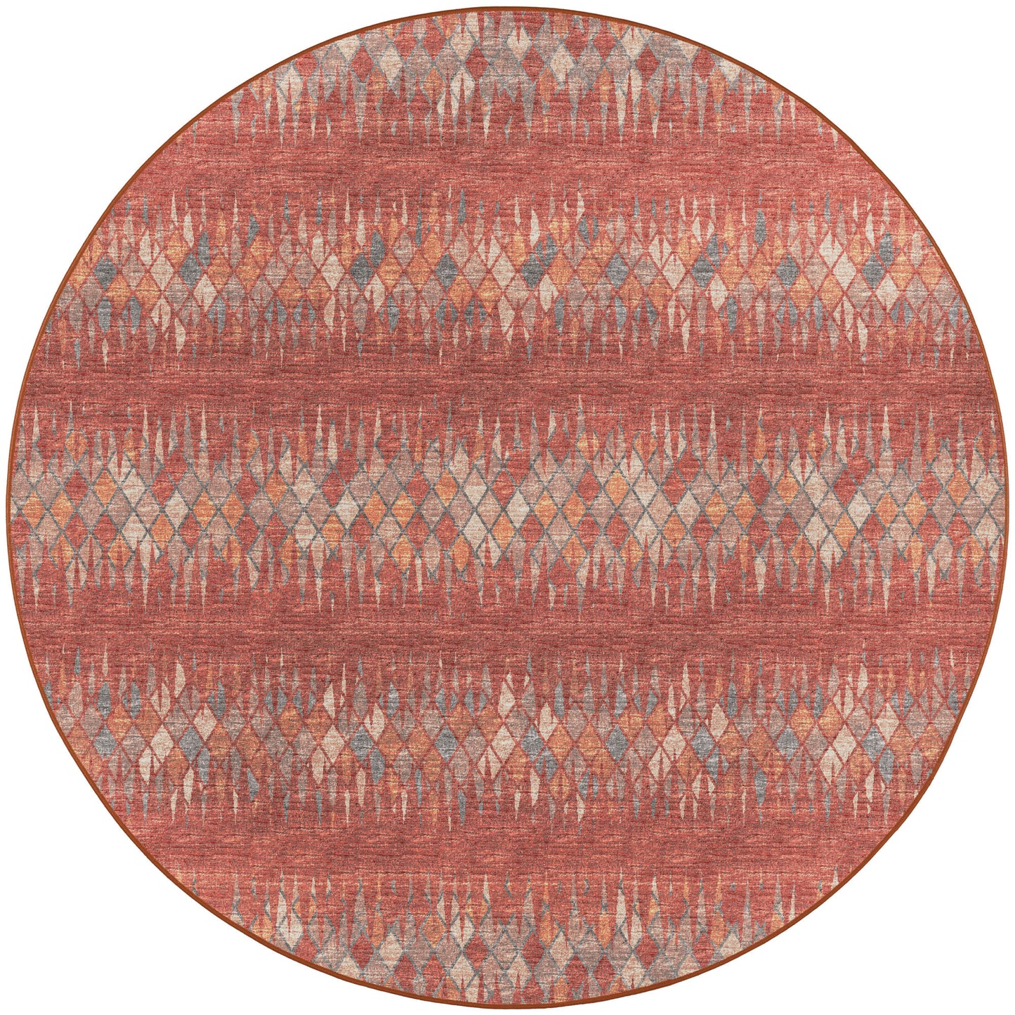 Winslow WL5 Paprika 4' x 4' Round Rug