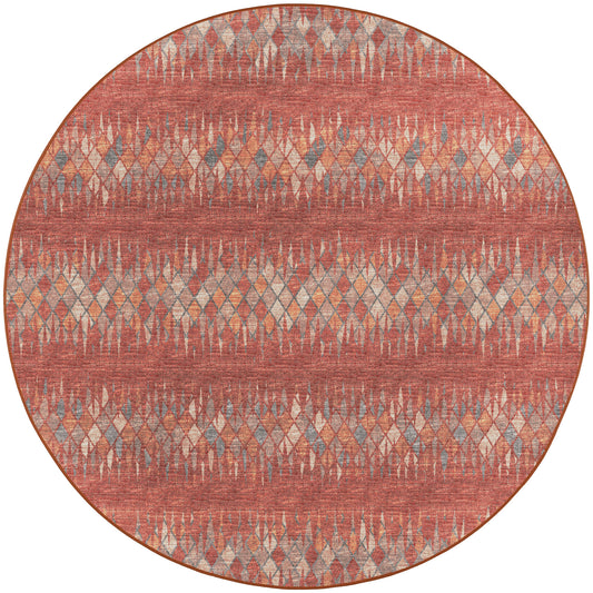 Winslow WL5 Paprika 4' x 4' Round Rug