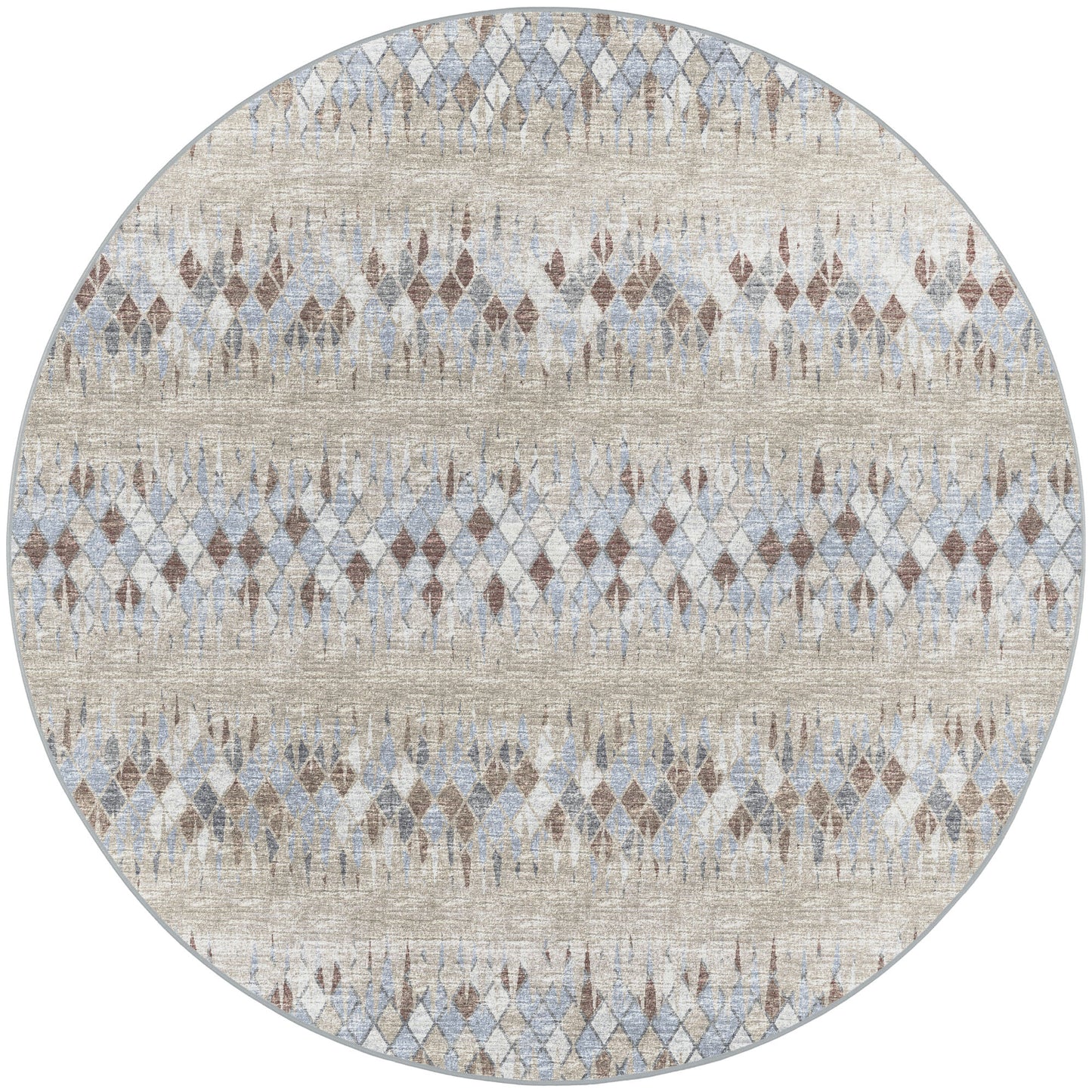 Winslow WL5 Taupe 8' x 8' Round Rug
