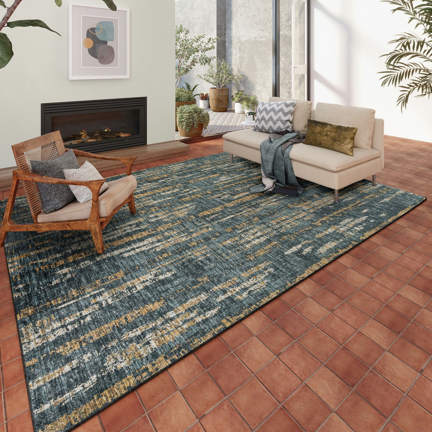 Winslow WL6 Charcoal 10' x 14' Rug