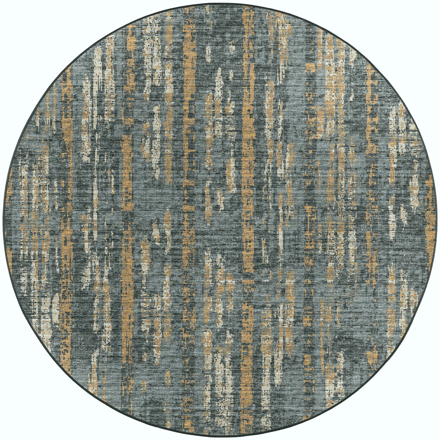 Winslow WL6 Charcoal 6' x 6' Round Rug