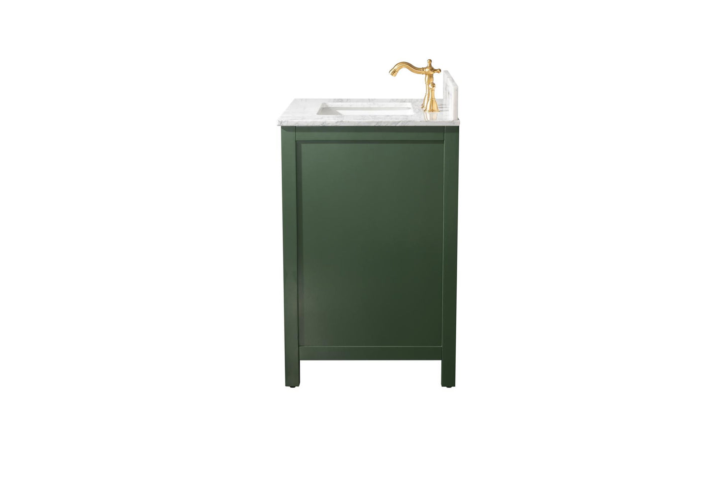Legion Furniture 30" Green Finish Sink Vanity Cabinet With Carrara White Top