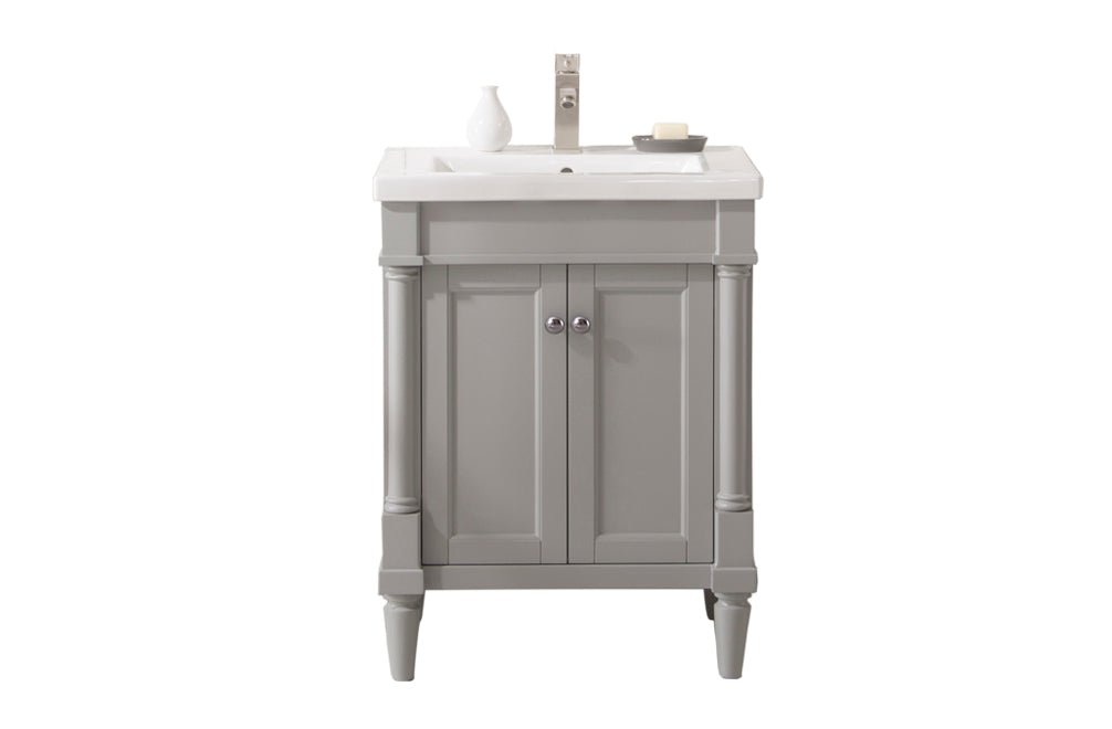 Legion Furniture 24" Sink Vanity In Gray