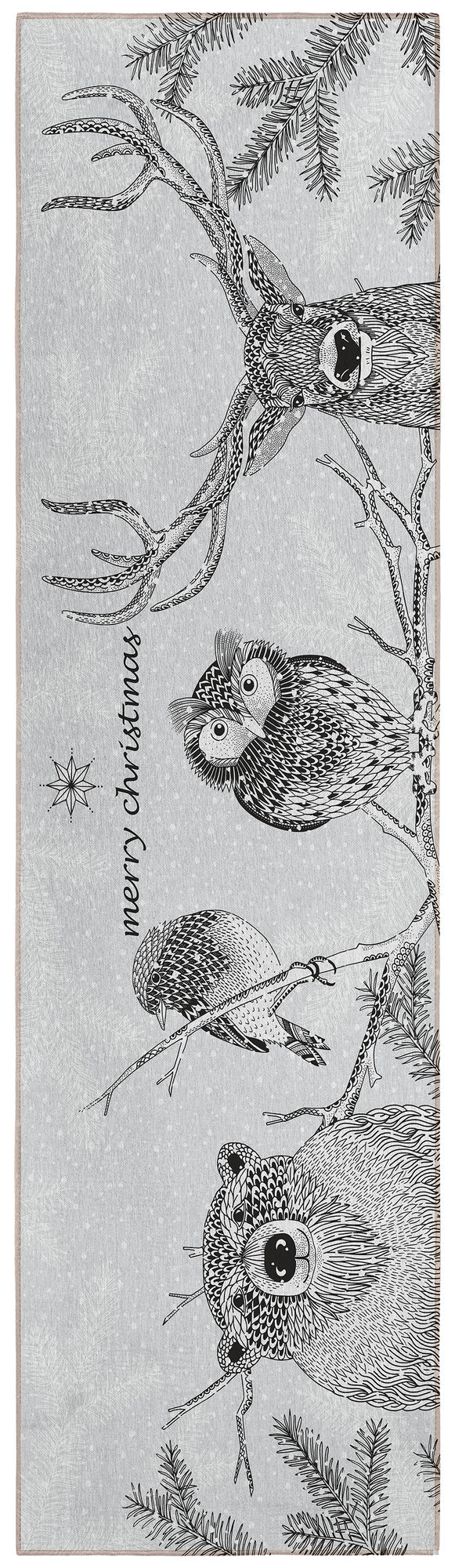 Indoor/Outdoor Wonderland WN10 Flannel Washable 2'3" x 7'6" Rug