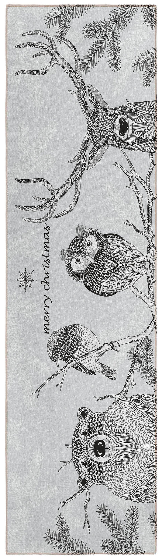 Indoor/Outdoor Wonderland WN10 Flannel Washable 2'3" x 7'6" Rug