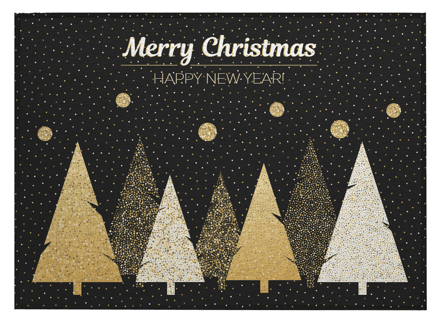 Indoor/Outdoor Wonderland WN11 Black Washable 1'8" x 2'6" Rug