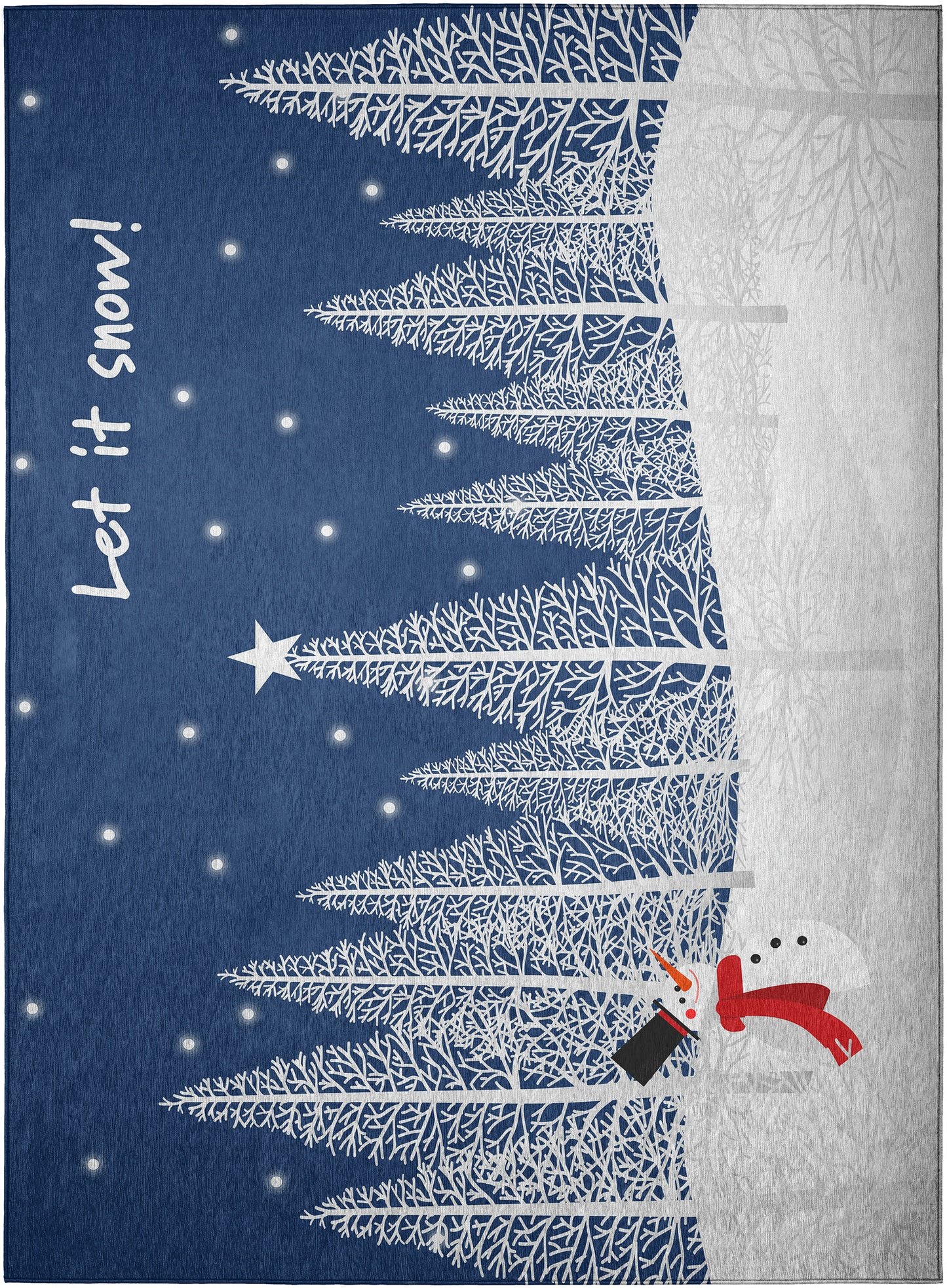 Indoor/Outdoor Wonderland WN12 Navy Washable 3' x 5' Rug