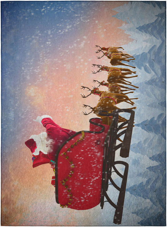 Indoor/Outdoor Wonderland WN1 Twilight Washable 5' x 7'6" Rug