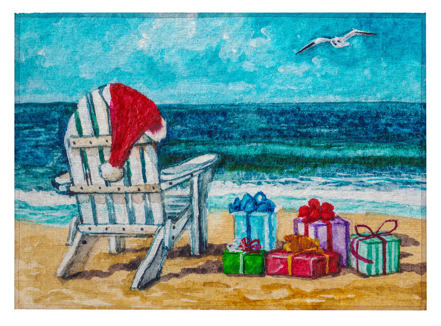 Indoor/Outdoor Wonderland WN9 Ocean Washable 1'8" x 2'6" Rug