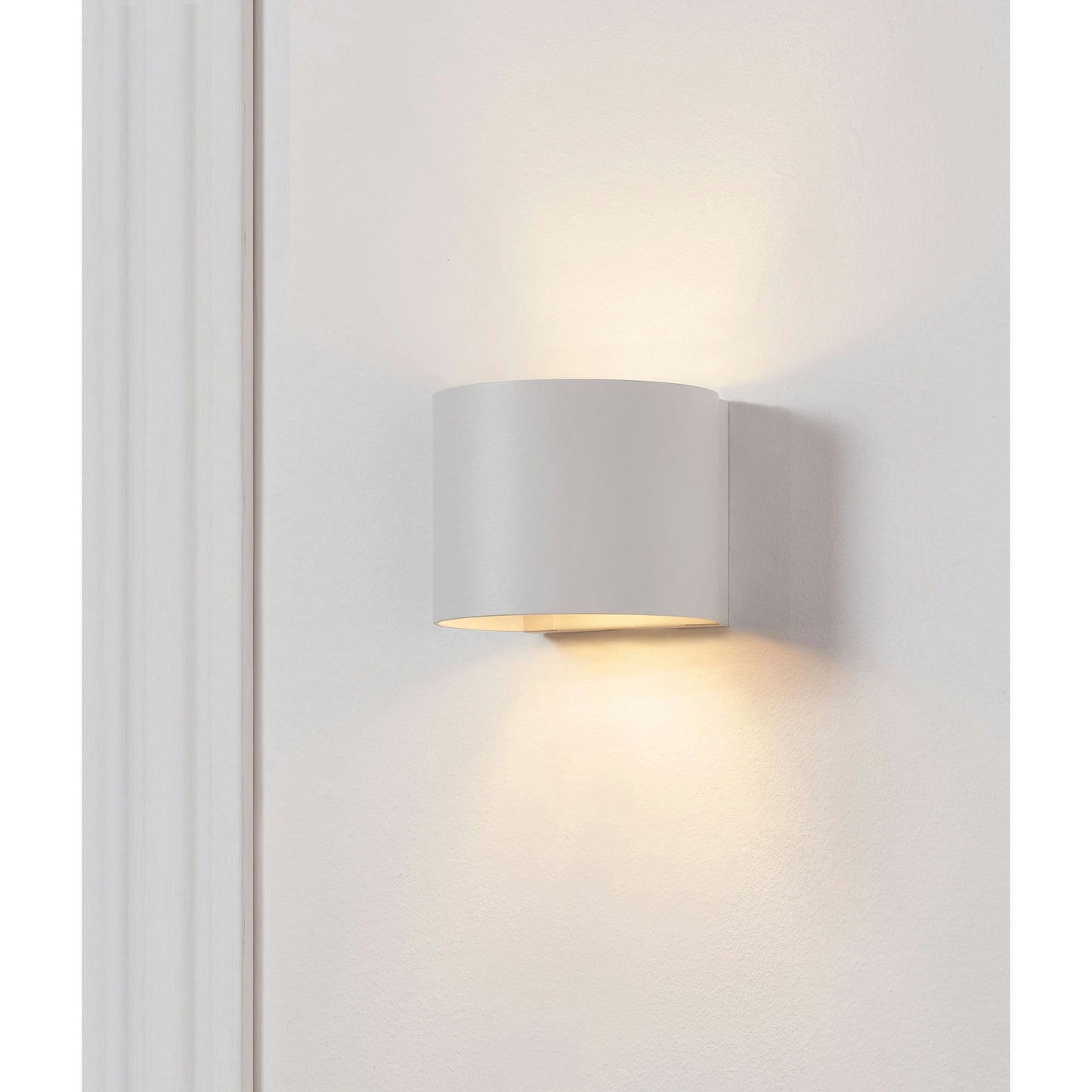 Zak Matte White Aluminum Wall Sconce