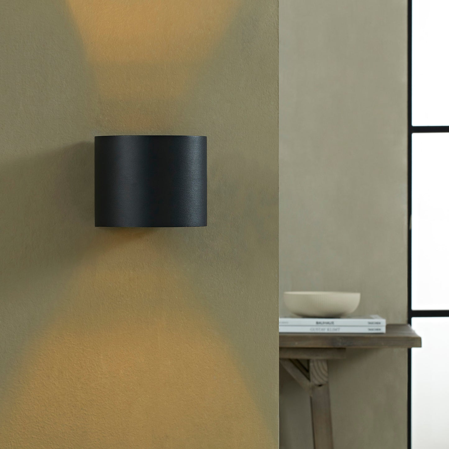 Lark Matte Black Aluminum Wall Sconce