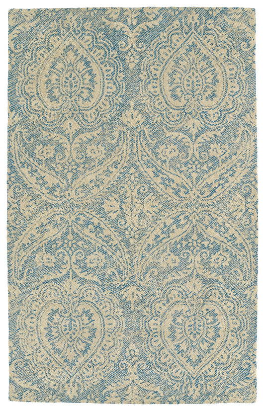 Kaleen Weathered Collection Linen Glacier Area Rug 5' x 7'6"