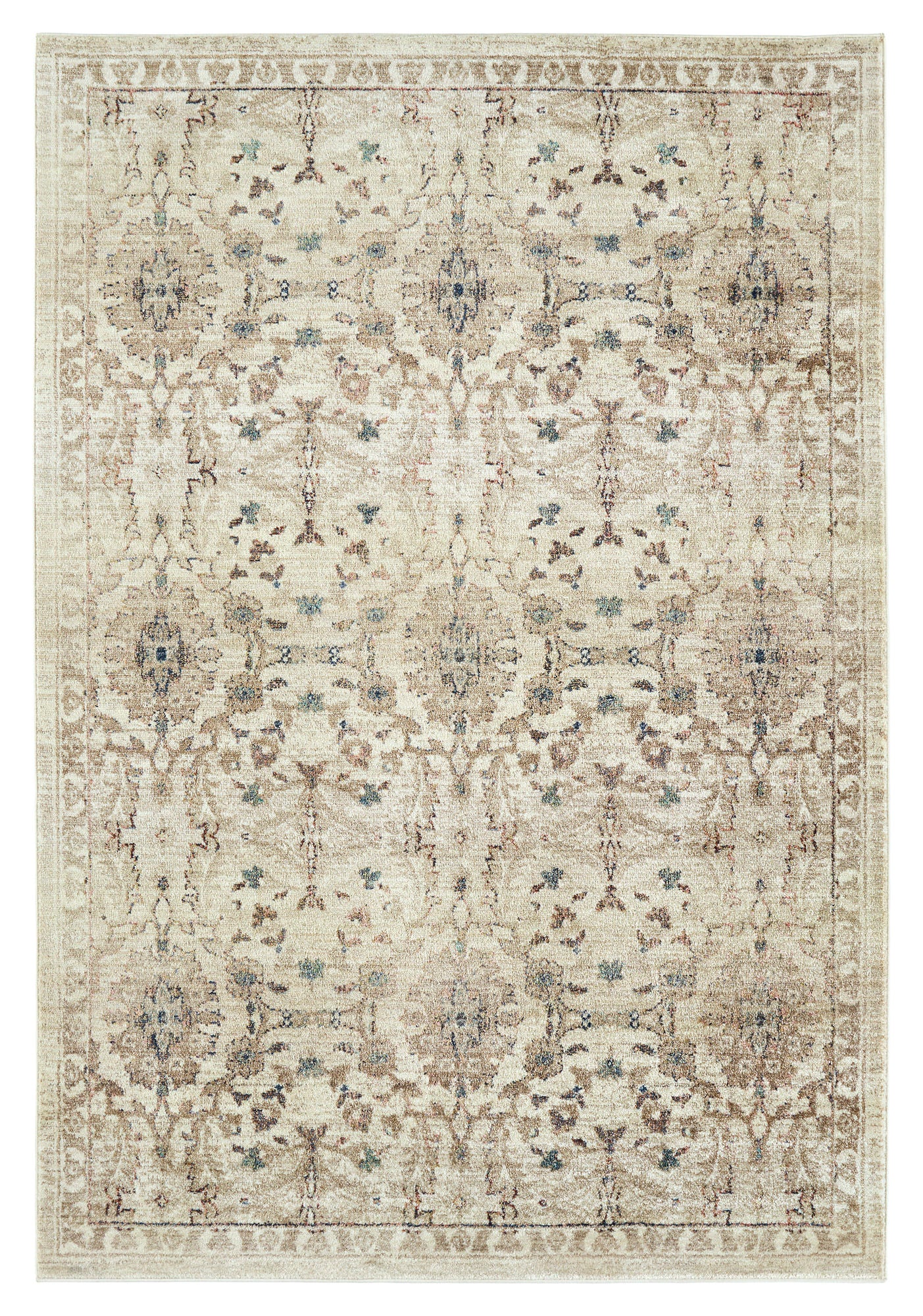 Kaleen Wynnlow Collection Light Sand Throw Rug 1'10" x 2'6"