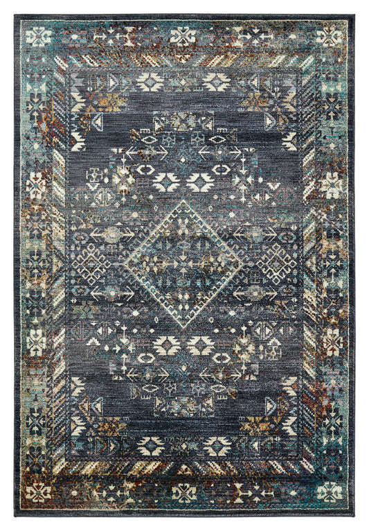 Kaleen Wynnlow Collection Dark Navy Area Rug 7'10" x 10'10"