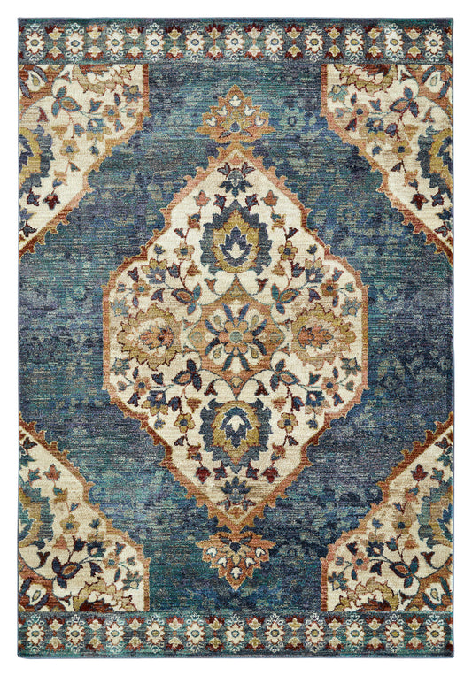 Kaleen Wynnlow Collection Dark Multi Area Rug 7'10" x 10'10"