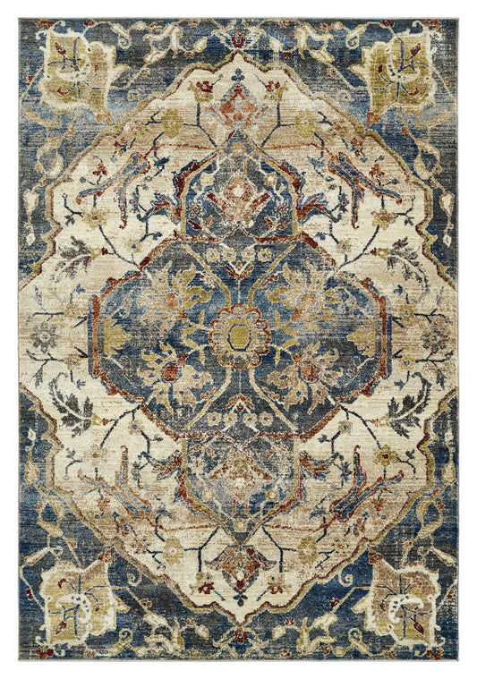 Kaleen Wynnlow Collection Dark Denim Area Rug 8'4 x 11'7"
