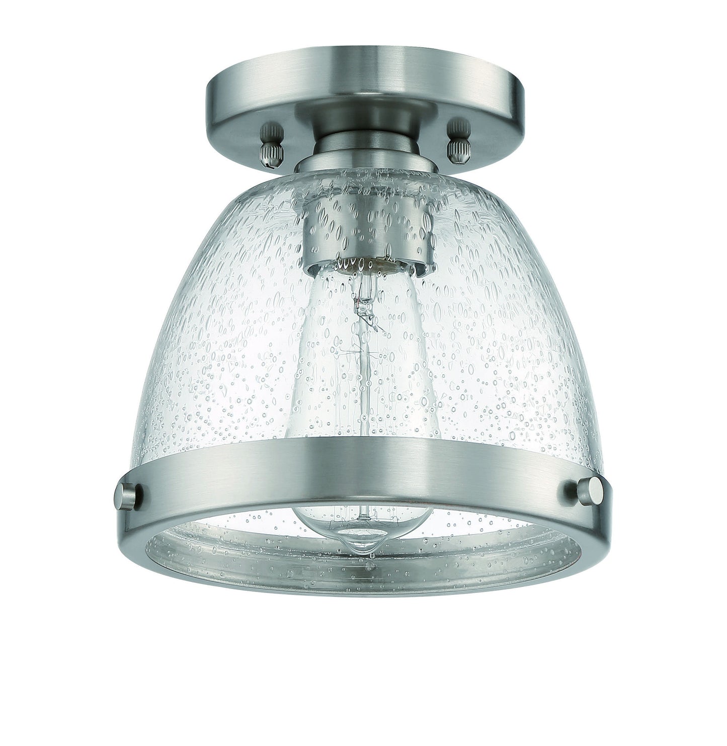 1 Light 9.5" Flushmount, X1410-BNK