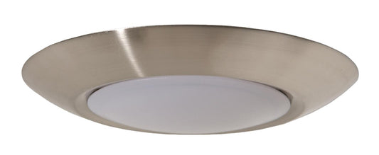 7" LED Slim line Flushmount, Title 24 in Brushed Polished Nickel