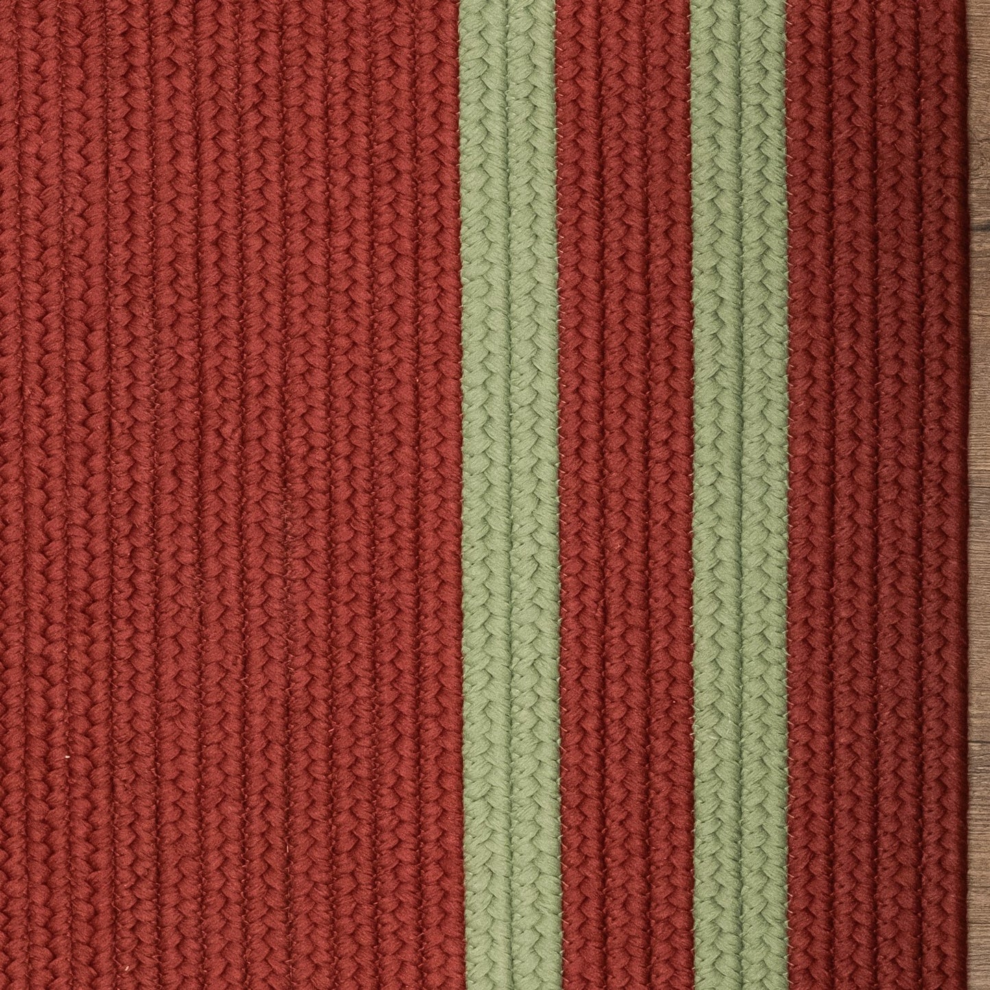 Double Border Christmas Rug - Red/Green 42" x 66"