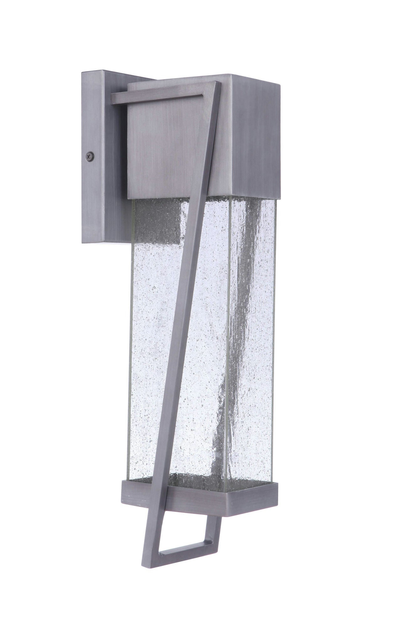 Bryce Medium Outdoor Lantern LED Light, Brushed Titanium