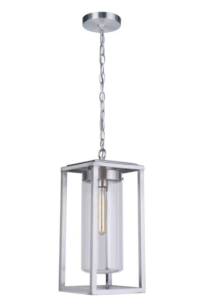 Neo Outdoor Pendant 1 Light Satin Aluminum