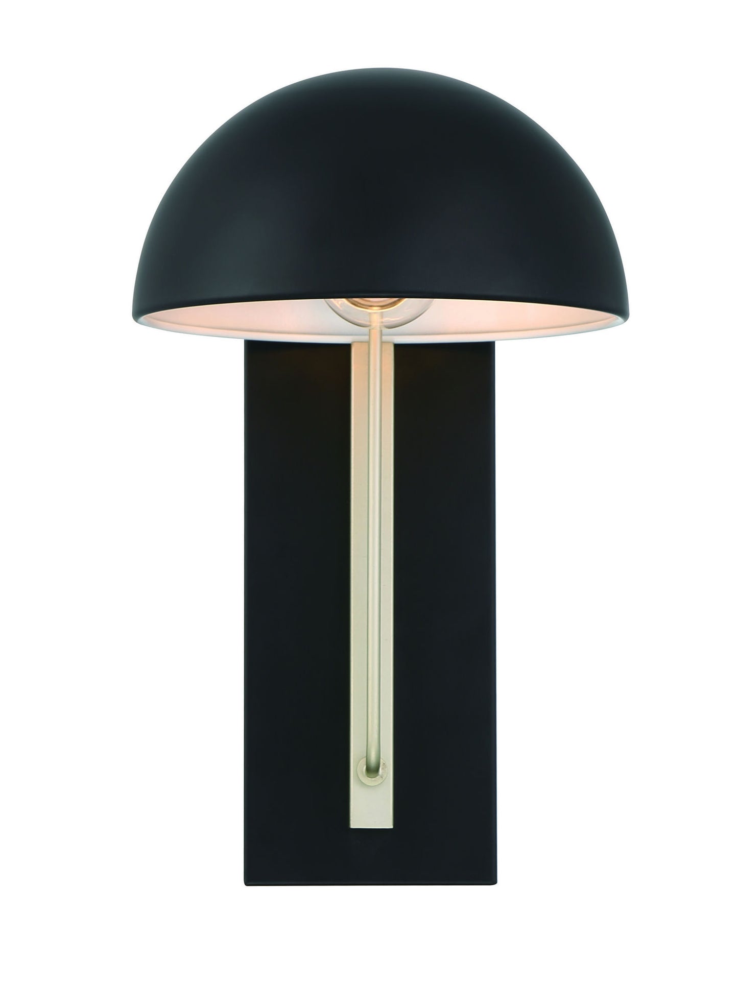 Kahn 1 Light MOutdoor Lantern, Midnight/Satin Aluminum, Wet