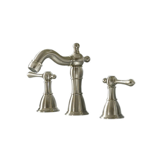 8" Widespread Faucet With Drain-Brushed Nickel