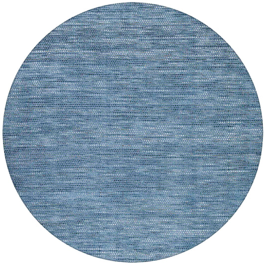 Zion ZN1 Navy 8' x 8' Round Rug