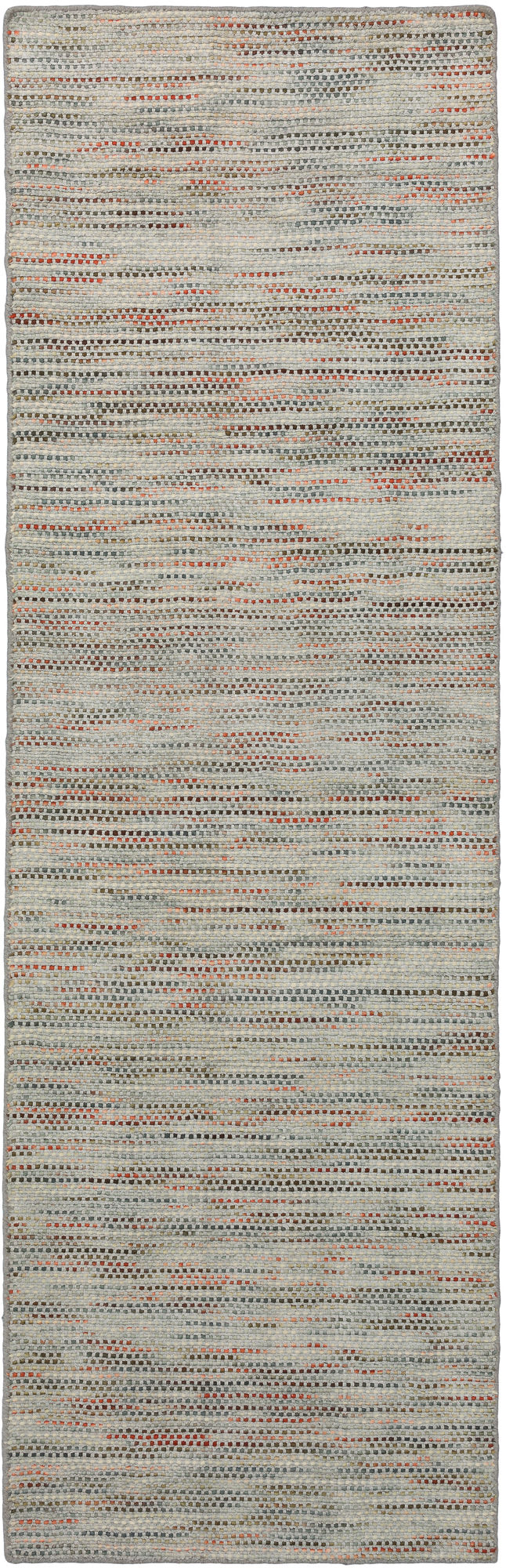 Zion ZN1 Silver 2'6" x 12' Runner Rug