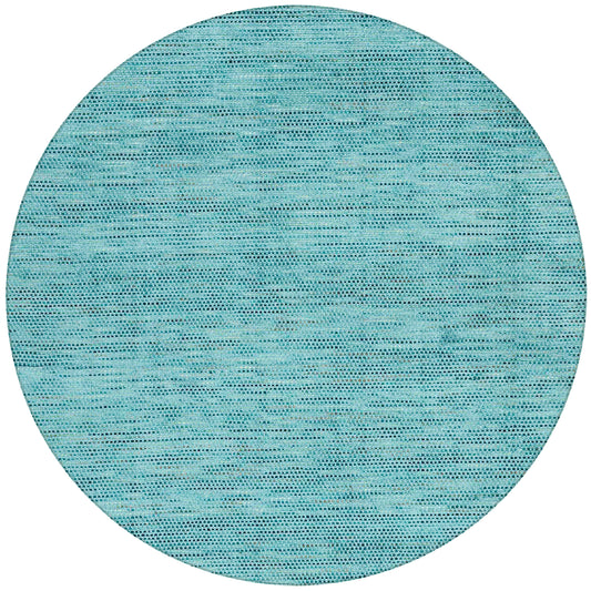 Zion ZN1 Teal 8' x 8' Round Rug