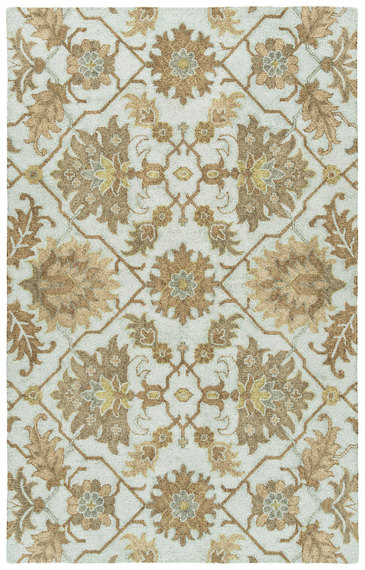 Kaleen Zocalo Collection Light Spa Area Rug 8' x 10'